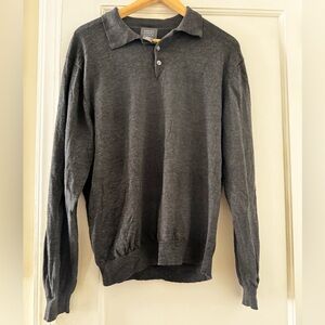 Mercer Street Studio 100% Wool Sweater Charcoal Sweater